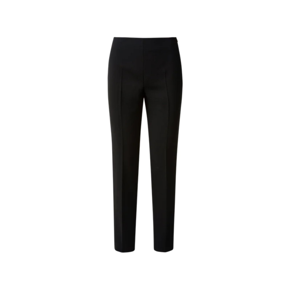 Akris Black 100% Wool Tailored Pants, Size 8